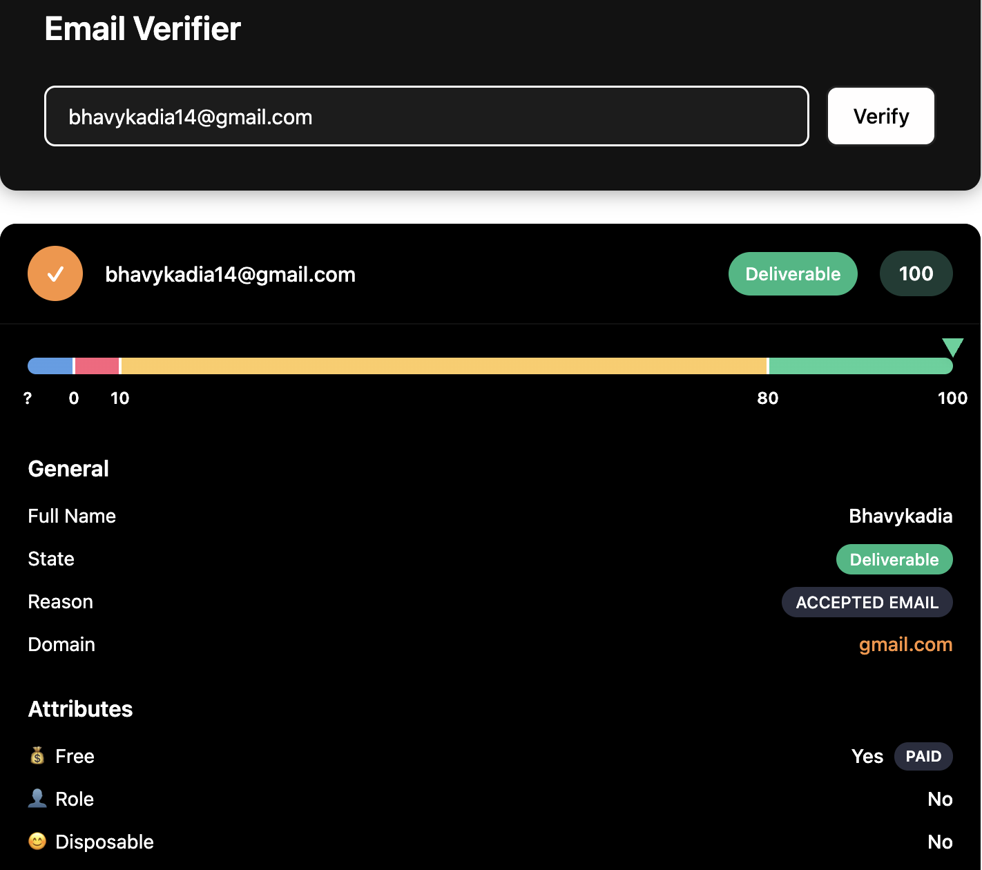 AI Email Verifier
